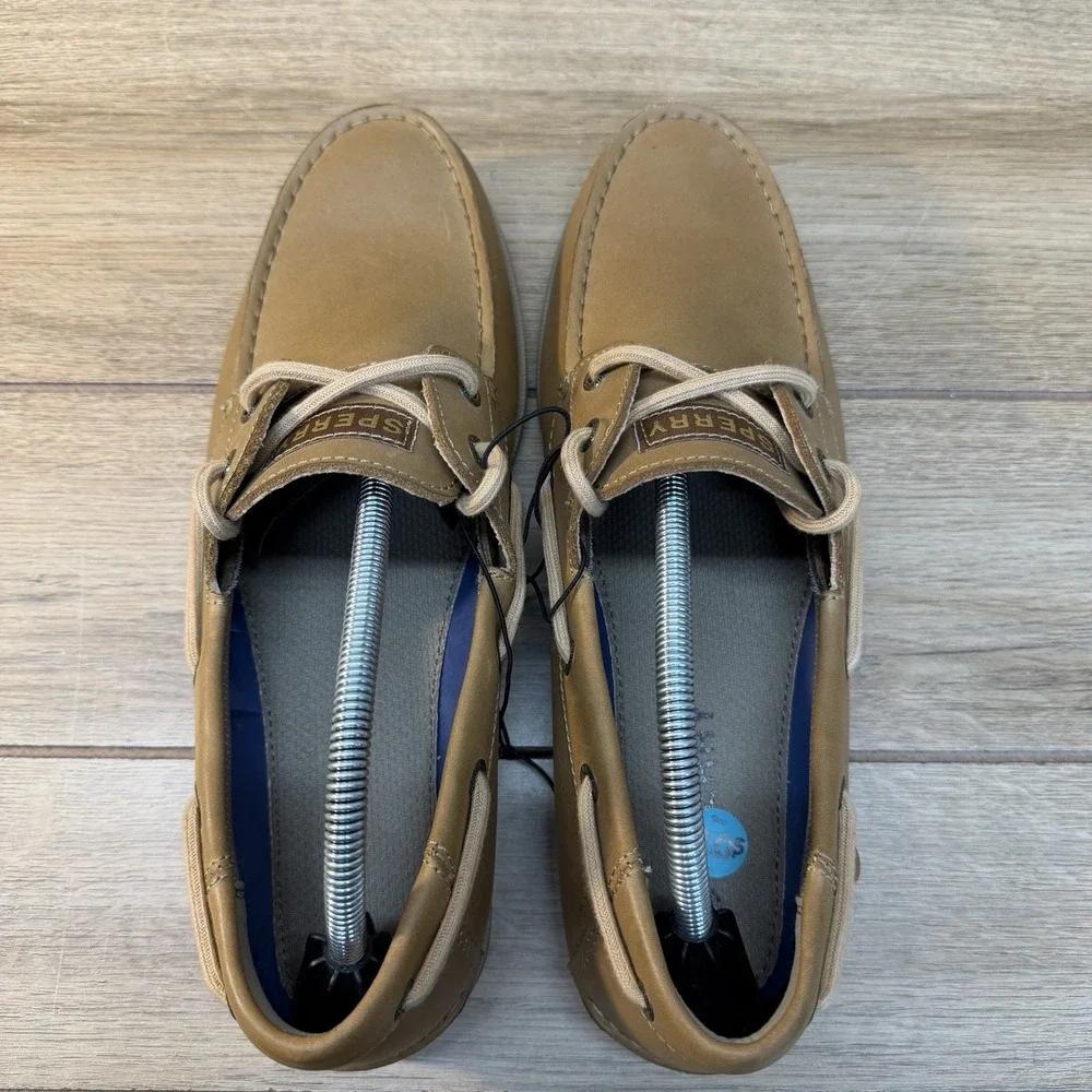 Sperry Casco 2-Eye Boat Shoe Leather Loafer Brown Mens Size 11‎ US Driving Shoe